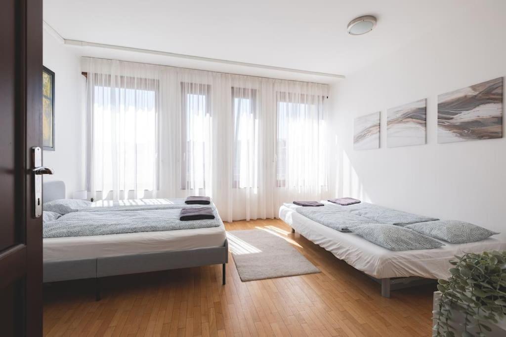 Appartamento Bright Downtown Balcony Retreat Budapest Esterno foto